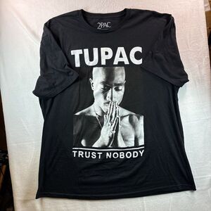 2Pac Trust Nobody T-Shirt Mens Size 2XL Black 2023